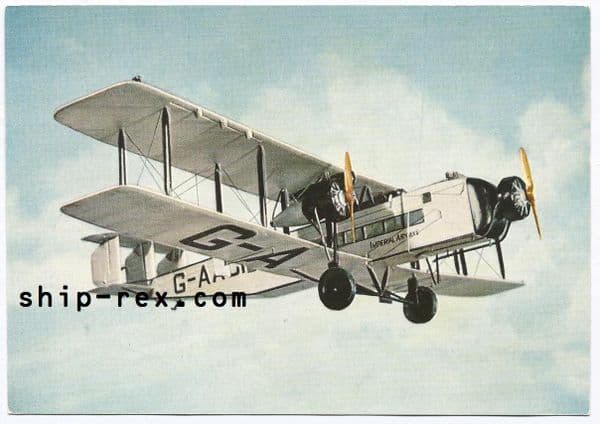 Armstrong-Whitworth Argosy (model) - postcard