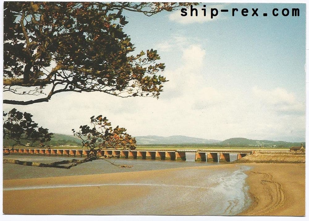 Arnside Railway Viaduct - postcard