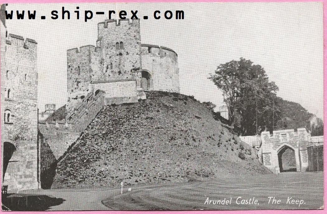 Arundel Castle, The Keep - old postcard