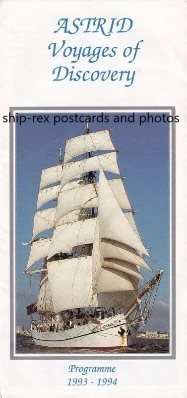 ASTRID (tall ship) 1993/94 programme