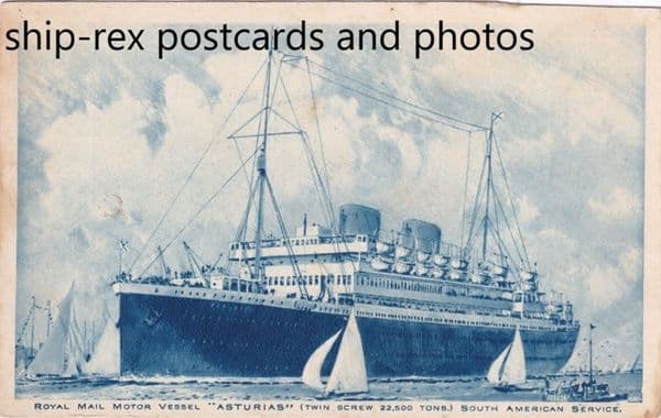 ASTURIAS (1923a, Royal Mail Lines)