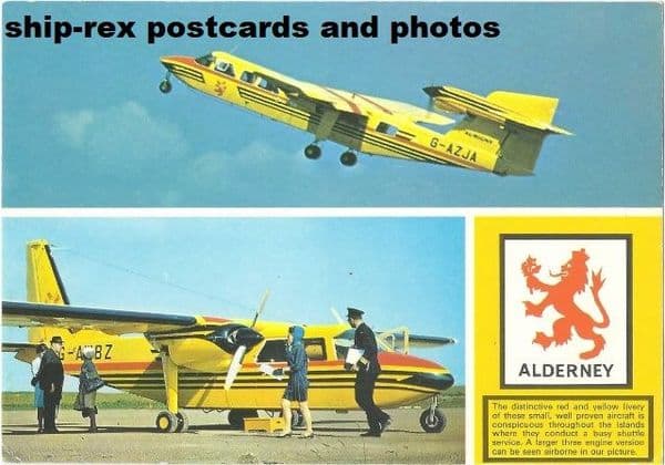 Aurigny Airlines, multi-view postcard