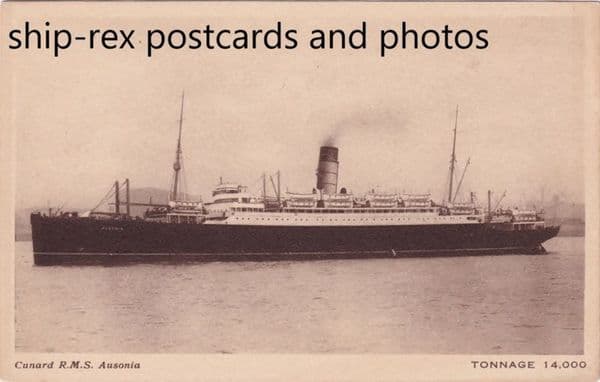 AUSONIA (1922, Cunard Line) c1
