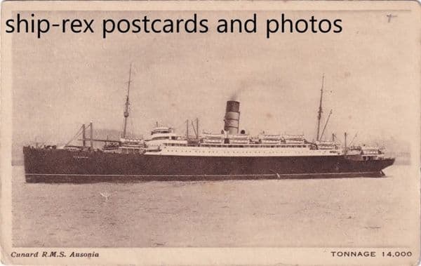 AUSONIA (1922, Cunard Line) c2