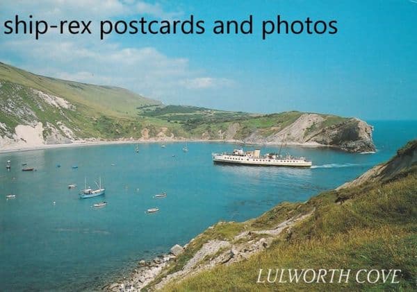 BALMORAL (1949c, Waverley Excursions) at Lulworth Cove