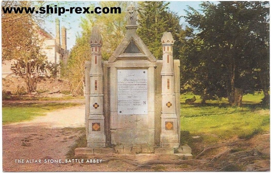 Battle Abbey, The Altar Stone - postcard