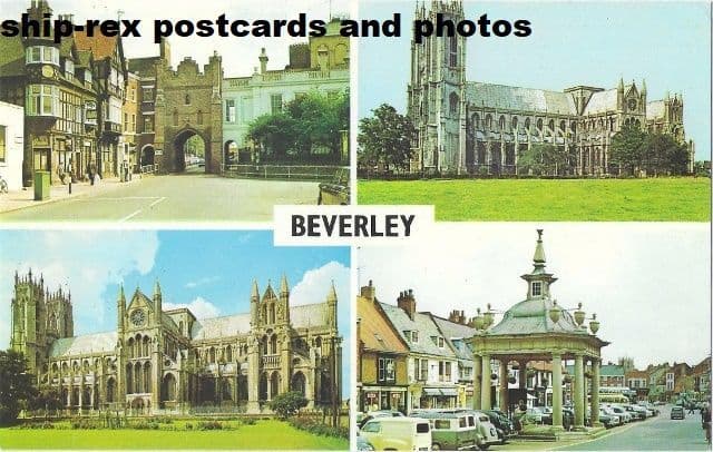 Beverley (Yorkshire) multi-view postcard