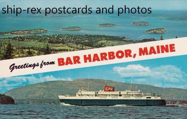 BLUENOSE (1956b) at Bar Harbor b