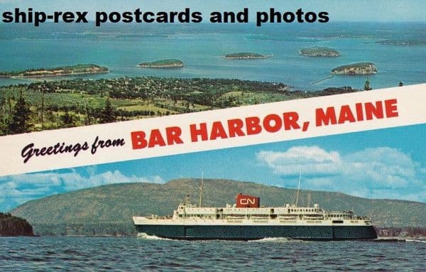 BLUENOSE (1956b, Canadian National) Bar Harbor