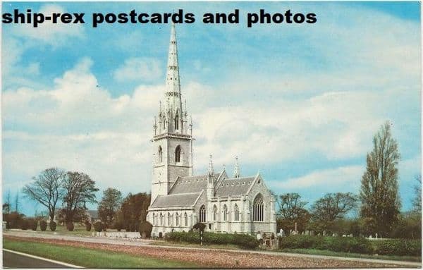 Bodelwyddan, The Marble Church, postcard