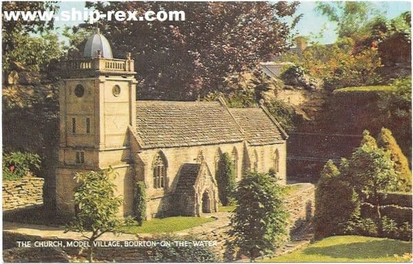 Bourton-On-The-Water Model Village, The Church - postcard