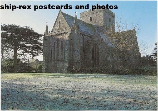 Brecon (Brecknock) cathedral, postcard