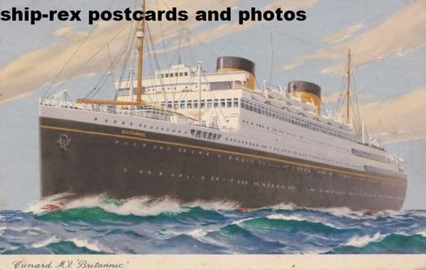 BRITANNIC (1930c, Cunard Line)~b2