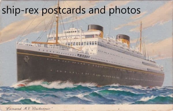 BRITANNIC (1930c, Cunard Line) b2