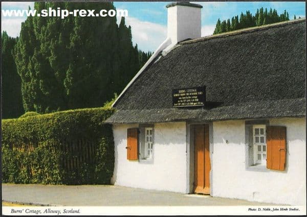 Burns' Cottage, Alloway - postcard