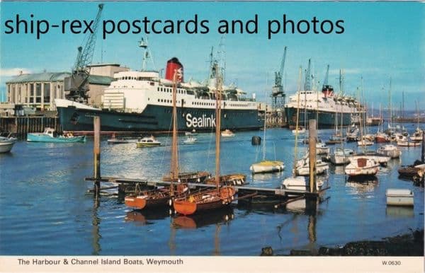 CAESAREA (1960c) & CALEDONIAN PRINCESS at Weymouth