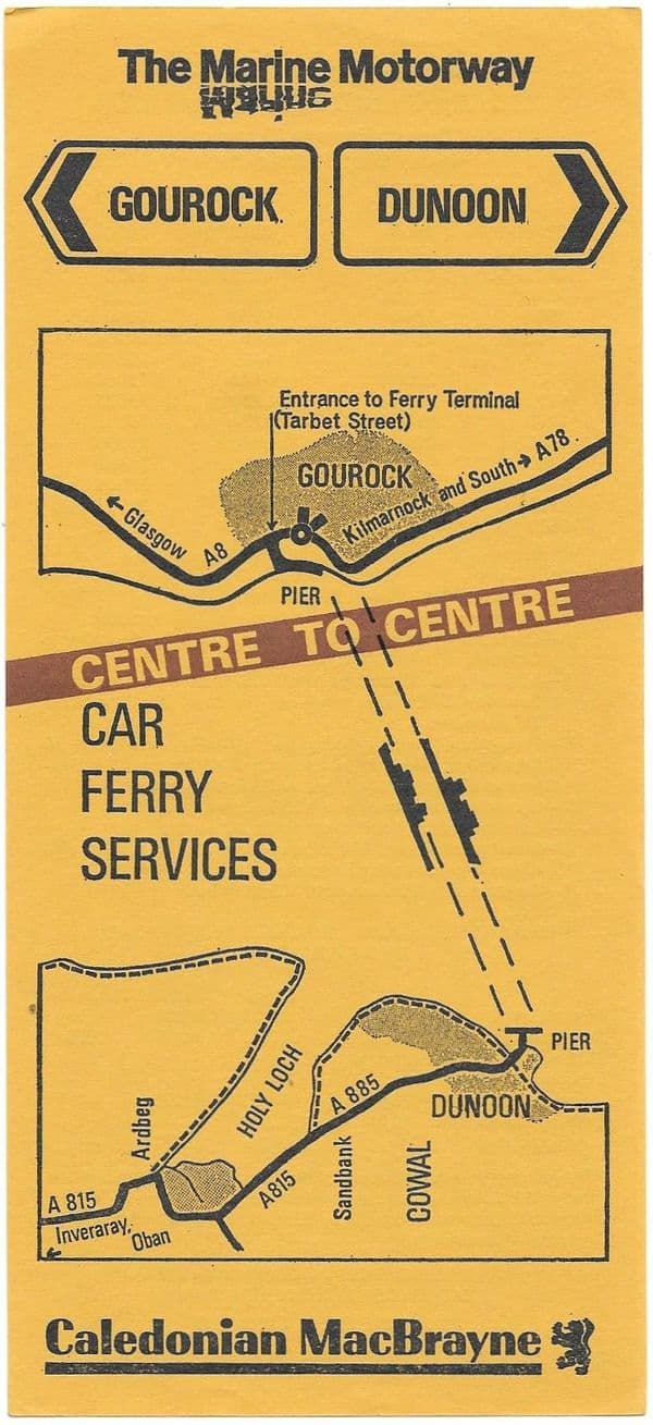 Caledonian MacBrayne, Gourock-Dunoon, 1974