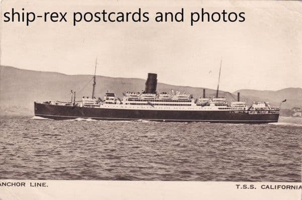 CALIFORNIA (1923, Anchor Line) b2