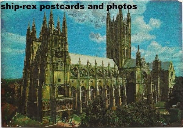 Canterbury Cathedral (Kent) holographic postcard