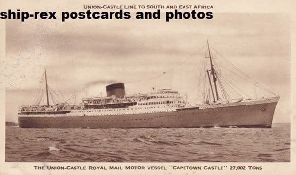 CAPETOWN CASTLE (Union Castle Line)~b4