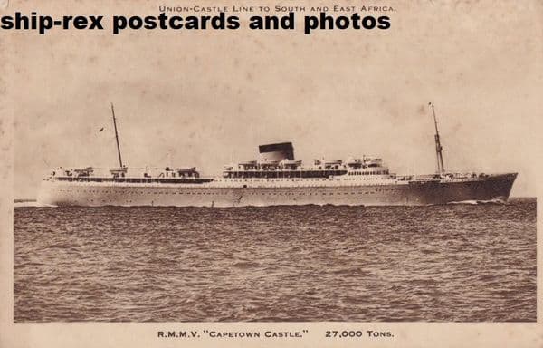 CAPETOWN CASTLE (Union Castle Line)~c