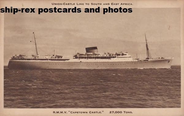 CAPETOWN CASTLE (Union Castle Line)~d