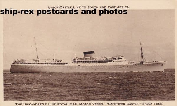 CAPETOWN CASTLE (Union Castle Line)~e