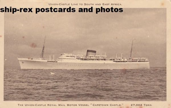 CAPETOWN CASTLE (Union Castle Line)~f