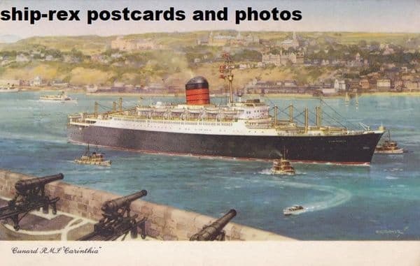 CARINTHIA (1956, Cunard Line)~c2