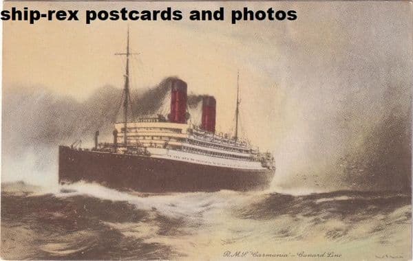 CARMANIA (1905, Cunard Line)~a