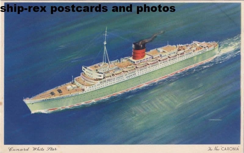 CARONIA (1949a, Cunard White Star)~a