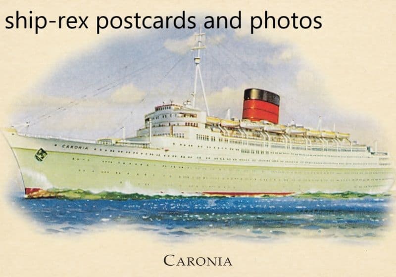 CARONIA (1949b, Cunard Line)~b