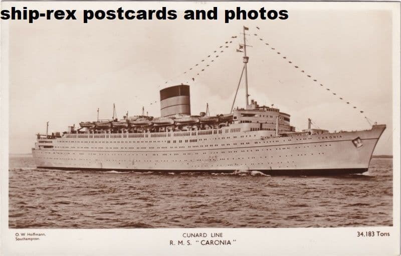 CARONIA (1949b, Cunard Line)~g
