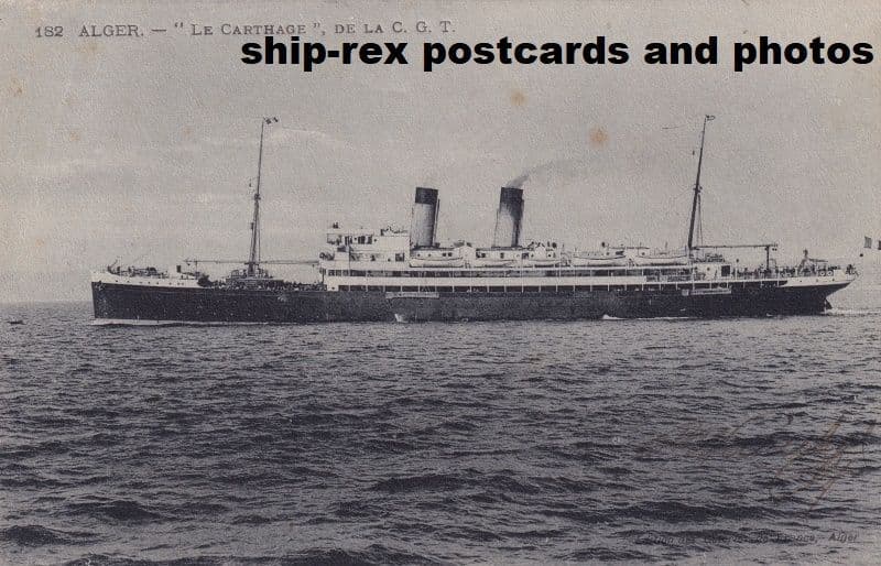 CARTHAGE (1910, French Line)~b