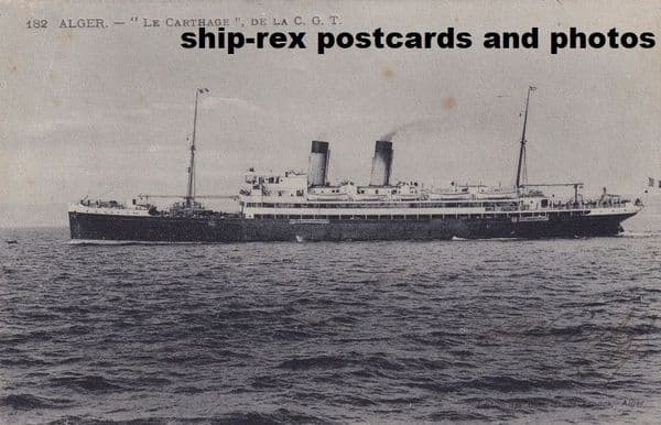 CARTHAGE (1910, French Line)~b