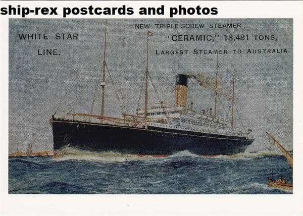 CERAMIC (1913, White Star Line)~a