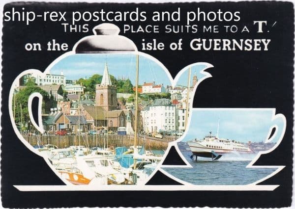 CONDOR 1 on Guernsey postcard