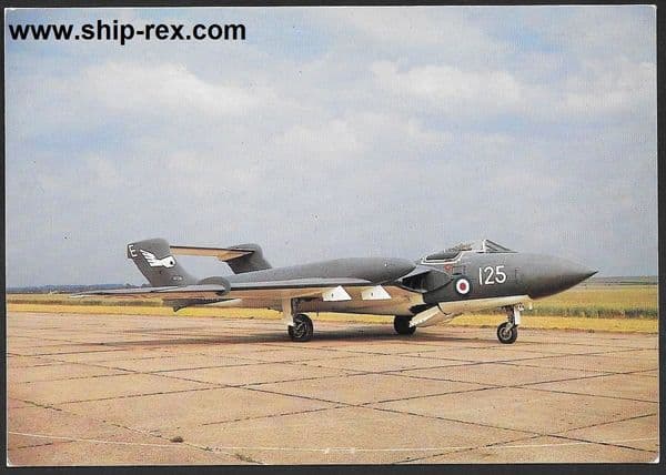 De Havilland Sea Vixen at Duxford - postcard