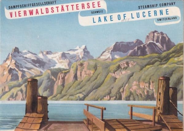 DGV - 1955 Lake Of Lucerne Steamship Company leaflet
