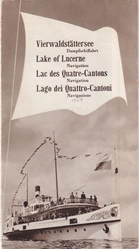 DGV - 1958 Lake Lucerne Navigation Map & Guide