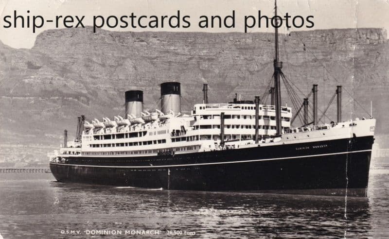 DOMINION MONARCH (Shaw Savill & Albion)~d