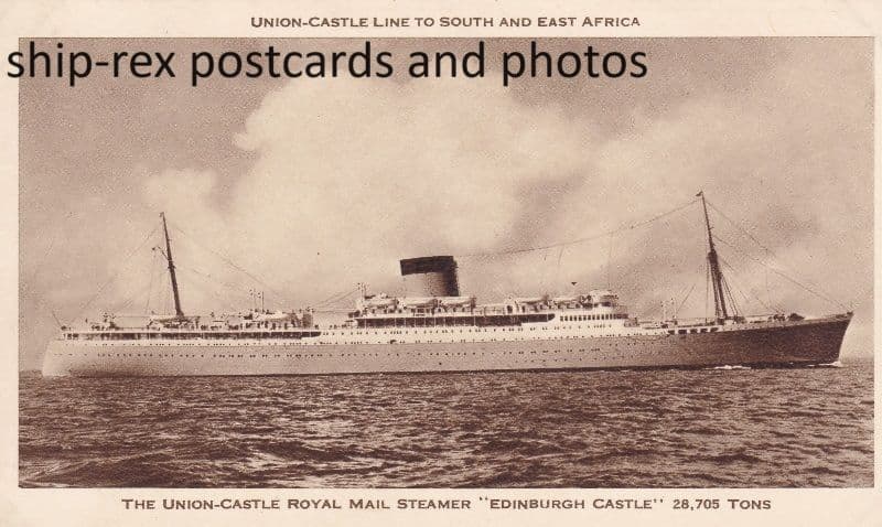 EDINBURGH CASTLE (1948, Union Castle)~d1