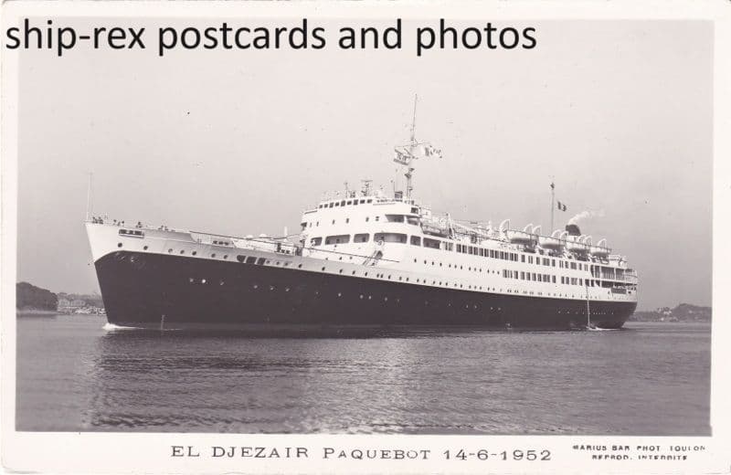 EL DJEZAIR (1952, Cie de. Navigation Mixte)~b