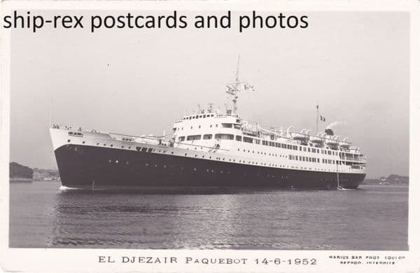 EL DJEZAIR (1952, Cie de. Navigation Mixte)~b