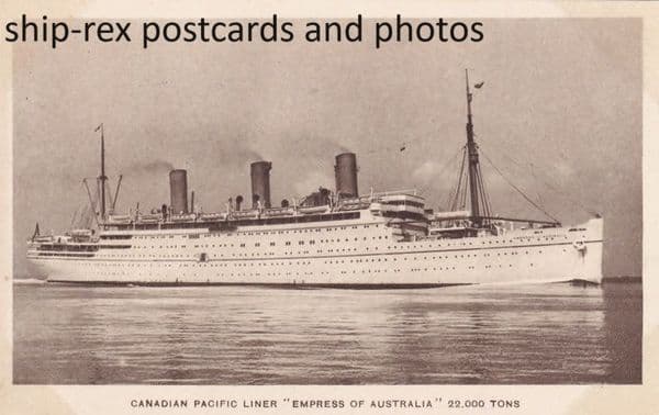 EMPRESS OF AUSTRALIA (1922b, Canadian Pacific)~a