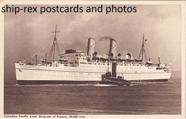 EMPRESS OF FRANCE (1948, Canadian Pacific)~c
