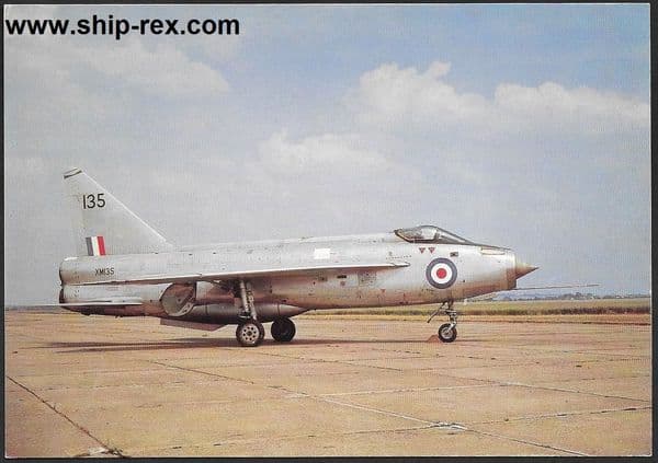 English Electric Lightning at Duxford - postcard