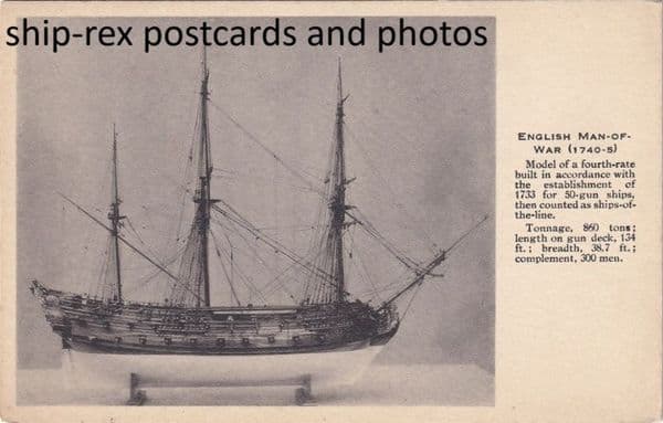 English Man Of War 1740-5 (model)