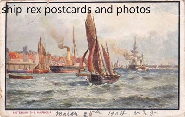 Entering the harbour b