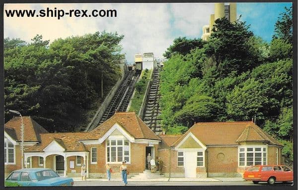Folkestone Beach Lift - postcard